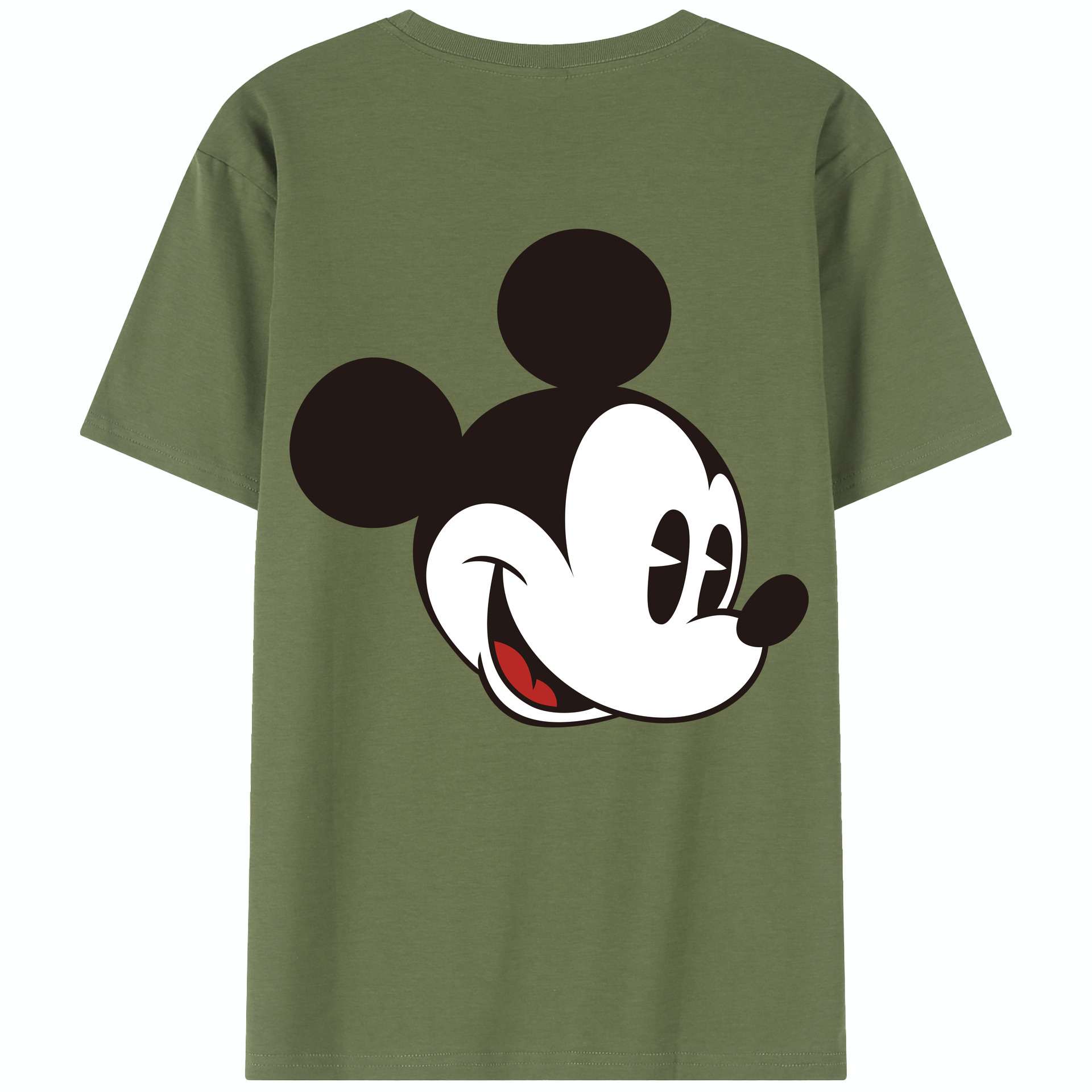 （画像用） ミッキーマウス Mickey Mouse 綿100％半袖Tシャツ（背面プリント）